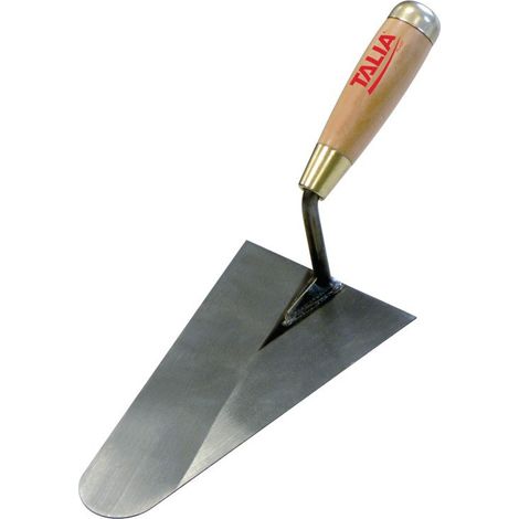 Truelle Lisseuse Bout Rond Soudée 22cm Manche Bois - Taliaplast - 430803 (1/2)