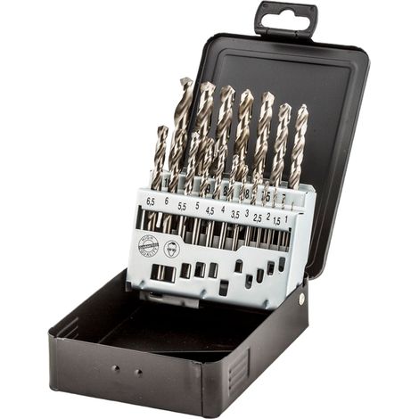 Fischer juego de brocas para metal HSS-G 1 - 10 mm 19 piezas - 536604 (1/2)