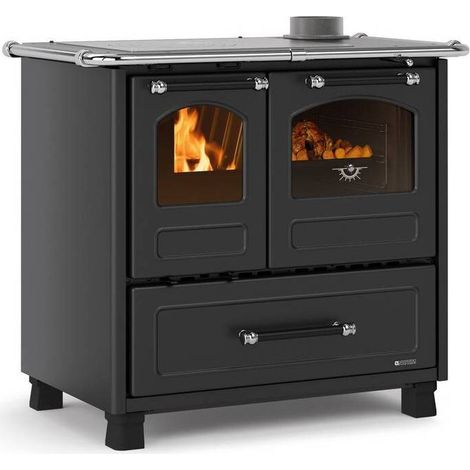 CUCINA LEGNA 7,5 KW FAMILY 4.5 NERO ANTRACITE