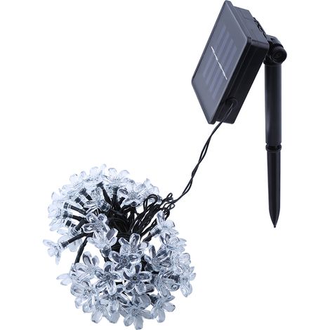 Guirlande Lumineuse Solaire 50 Led Fleur Décoration Jardin Extérieur Intérieur Fête Noël (1/5)