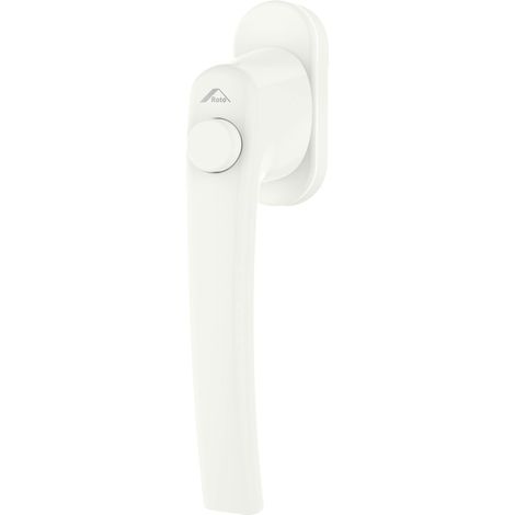 Roto Maniglia Line con pulsante senza logo, bianco traffico, lunghezza perno 43 mm
