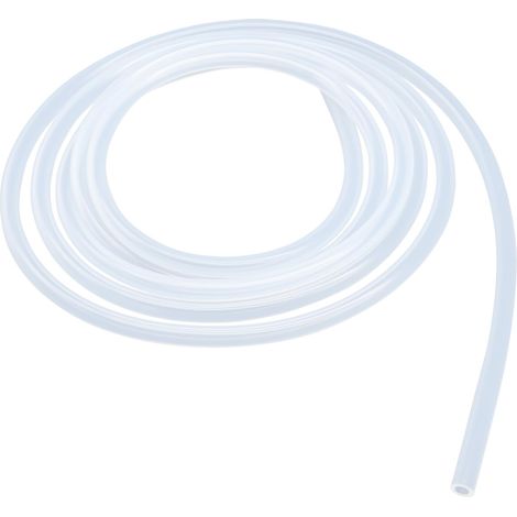 Tuyau en silicone 4 mm ID x 7 mm OD 3 mètres de long, tuyaux de qualité alimentaire Tuyau flexible transparent eau air pour pompe de transfert (1/5)