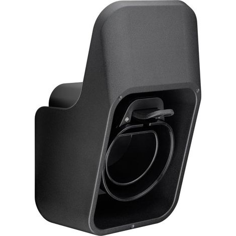 Goobay Wandhalterung schwarz für Typ 2 Ladekabel (1/2)