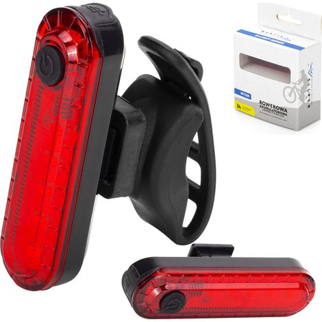 Feu arrière rouge pour vélo, rechargeable, LED, durable, puissant (1/5)