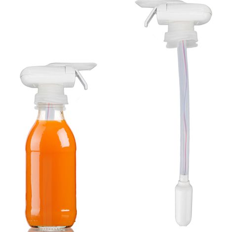 Saftspender, automatischer Wasserspender, spritzwassergeschützter Getränkespender (Saft/Bier), elektrischer Wasserhahn, weiß. (1/5)