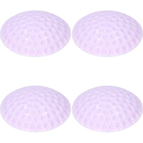Lot de 10 butées de poignée de porte en silicone, protection anti-collision murale, auto-adhésives (violettes) (1/5)