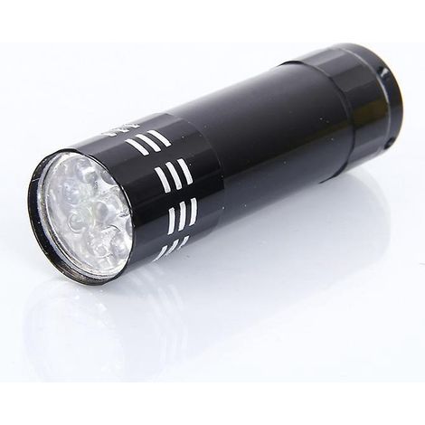 Schwarze LED-Taschenlampe (1/3)