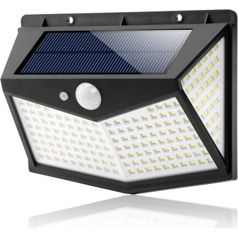 Lampe solaire extérieure IP65 avec détecteur de mouvement, 2 modes et résistance à la pluie pour jardins (1/5)