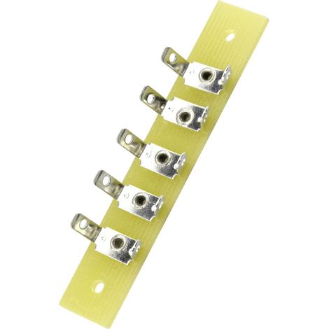 TRU COMPONENTS Lötleiste einreihig Polzahl Gesamt 5 Epoxyd (L x B x H) 59 x 10 x 1.6 mm 1 St. (1/2)