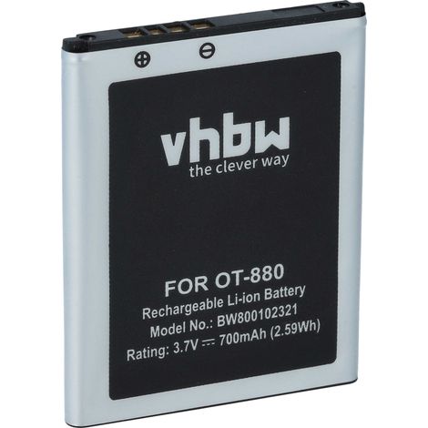 vhbw Akku kompatibel mit T-Mobole Sparq 2 Handy Smartphone Telefon (700 mAh, 3,7 V, Li-Ion) (1/5)