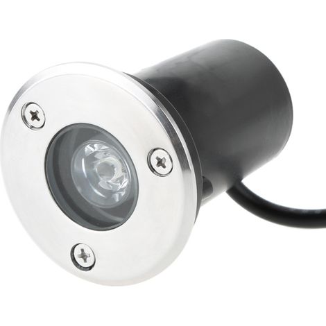Lampe LED encastrable 1W 12V DC IP67, étanche, haute puissance, en verre trempé, pour jardin extérieur, aménagement paysager, carrés et aménagements paysagers, certifiée CE et RoHS (1/5)