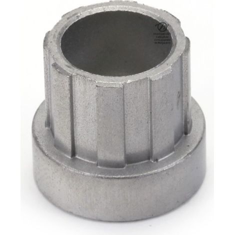 Bague d'adaptation pour poulies. Diamètre intérieur 12,7 mm. Diamètre extérieur 17,5 mm. Hauteur 19,1 mm