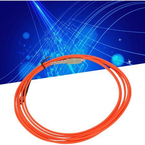 Cordon de brassage à fibre monomode multimode SC-ST-3M avec émetteur-récepteur (qualité télécom, 3 mètres) (1/5)
