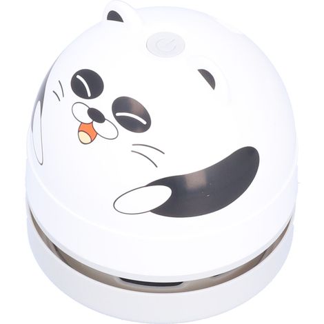 Niedlicher Tischstaubsauger mit Tiermotiv, USB-Ladefunktion, Mini-Staubfänger für Kinder, Panda-Muster (1/5)