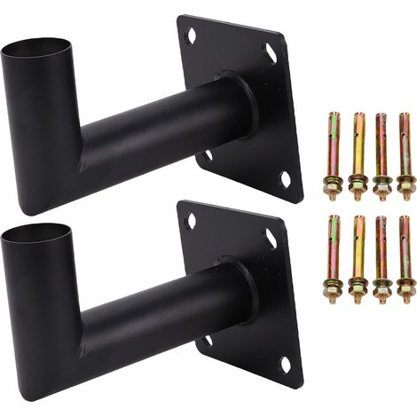 2 supports muraux 90° acier allié forme L – Projecteurs extérieur, fixation (1/5)
