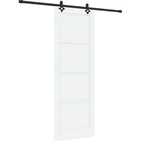 Maison Exclusive - Schiebetür ORKDAL Weiß 83 x 232 cm Massives Ki