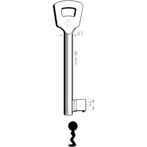 Chiave Patent 10NFHL Silca Zama Nichelata Satinata 5 Pezzi (1/2)