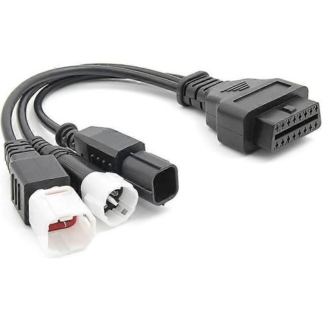 Adaptateur de câble OBD2 pour moto, connecteur de diagnostic OBD2, câble 3 broches, 4 broches, 6 broches