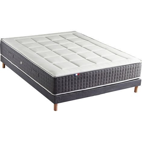 Ensemble matelas 7 zones KING STYLE mémoire de forme & sommier 140 x 190 (1/5)
