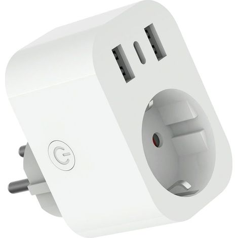 Enchufe inteligente wifi matel 2 usb + 1 type c 16a 230v