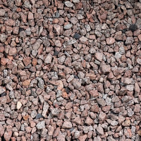 Gravier décoratif granit rouge 8/16 mm – Big bag 500 kg – Finition concassée pour aménagements extérieurs – Couvre 10 m² (1/2)
