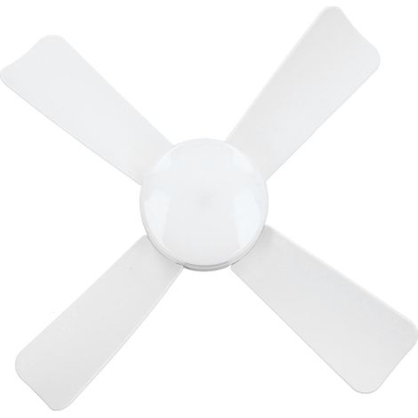 Ventilateur plafond à douille 4 pales avec éclairage LED ampoule vissable 85-265V décoratif intérieur maison (1/5)