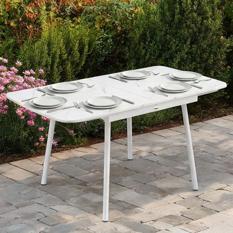 Table de jardin bianco 140 x 80 x 75 cm (1/5)