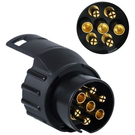 Trailer Plug Socket Adaptor,13 to 7 Trailer Towing socket Adaptor For Trailer Truck Caravan Wagon (1/5)
