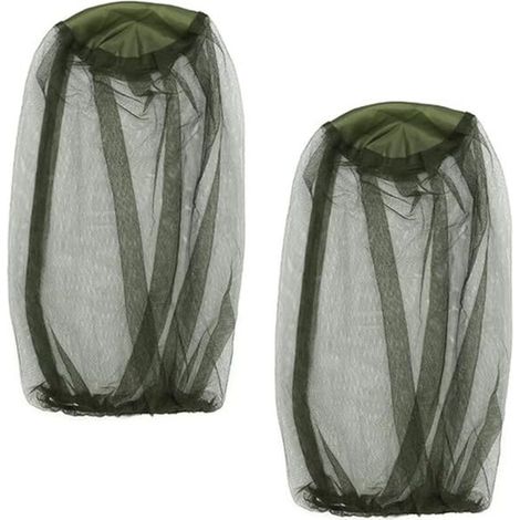 Moustiquaire, 2 pièces, filet de protection pour la tête, moustiquaire anti-insectes, filet de protection pour la tête, pour apiculteur, randonnée, camping, alpinisme (1/5)