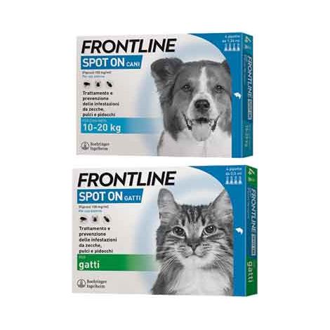 ANTIPARASSITARIO 'SPOT ON' FRONTLINE  cani 20/40 kg - 4 pipette - FRONTLINE