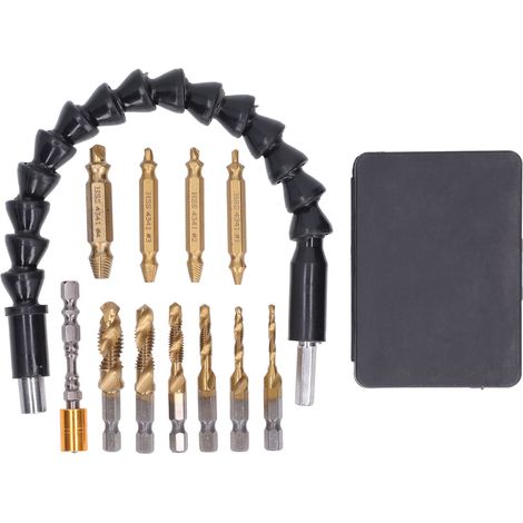 Écrou extracteur pour accessoires d'outil électrique, arbre flexible en acier rapide à haute vitesse pour perçage et vissage. (1/5)