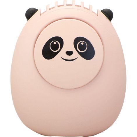 Ventilateur de cou portable avec cordon ajustable, rechargeable par USB, mains libres, 3 vitesses de ventilation, mini ventilateur suspendu pour l'extérieur, rose (1/5)