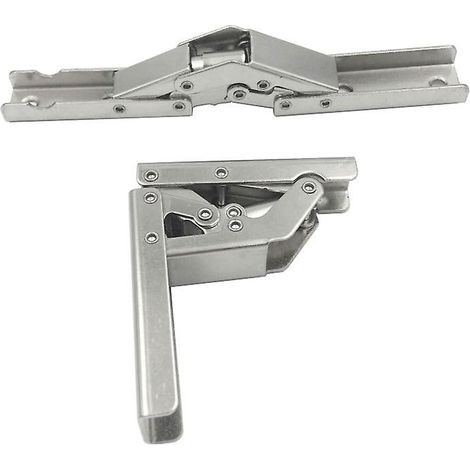 2 charnières pliantes à 90 degrés, couverture complète, en acier inoxydable, invisibles pour portes de placards de cuisine. (1/2)