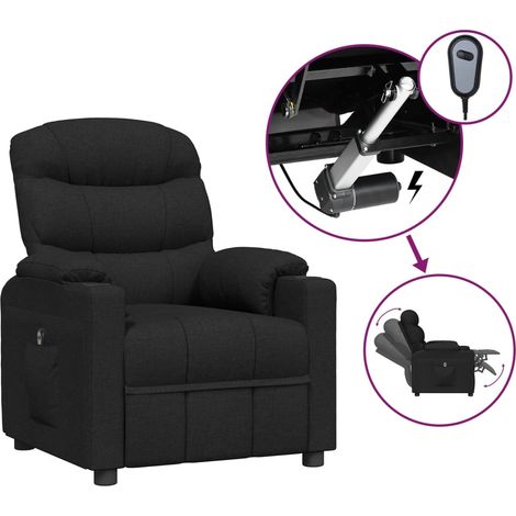 Maison Exclusive - Relaxsessel Elektrisch Schwarz Stoff