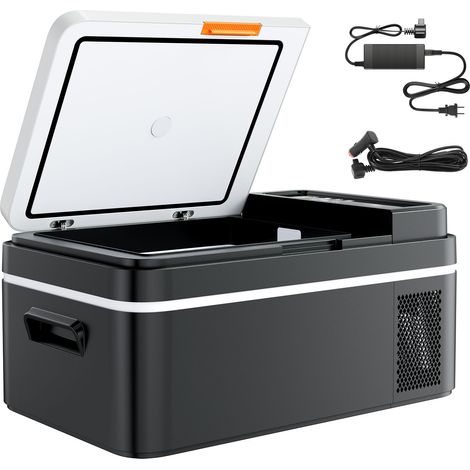 Mophorn Glacière électrique à compression 20 L avec contrôle via application, réfrigérateur portable 12/24 V DC et 100-240 V AC, mini frigo réglable de -20 °C à 20 °C pour camping, voyages, plage (1/2)