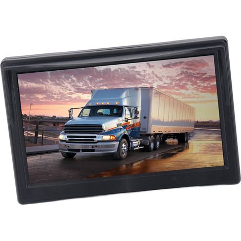 Moniteur de caméra de recul 5 pouces haute définition, système de vision arrière grand angle 170° pour camping-car et caravane. Caméra à trou rond. (1/5)