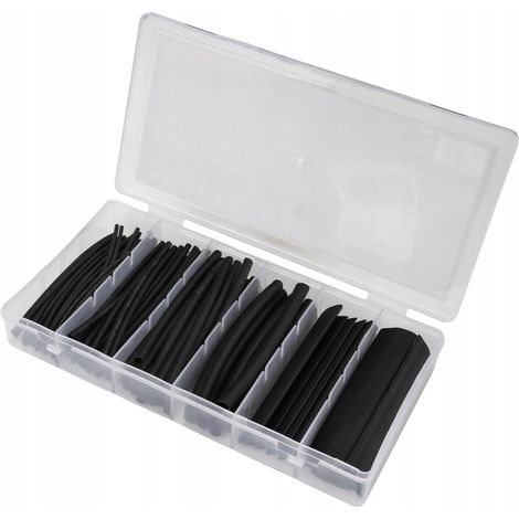 Set mit 100 schwarzen Schrumpfschläuchen KD10919 (1/2)
