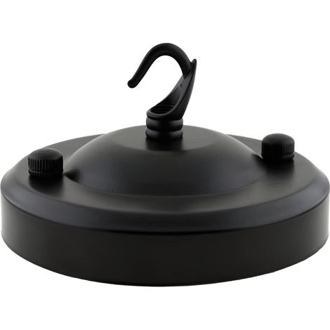 Plaque De Plafond - Pour Lustre Suspension - En Fer - Pour Fixation Au Plafond - Compatible Avec Câble Flexible - 1 Pièce (1/5)