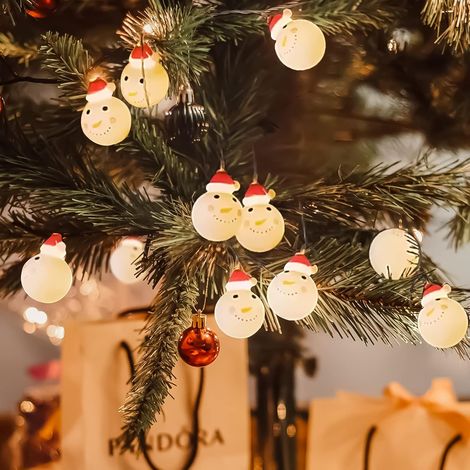 Luci di Natale, 10 luci di neve di Natale a LED Luci di Natale per la festa di Capodanno Compleanno Illuminazione di nozze Decorazione Ghirlanda Decorazioni regalo di Natale (1/4)