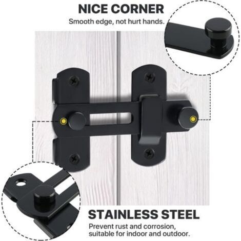 (2 Pcs) Sliding Door Lock, Door Lock, Toggle Latch, Loop Lock Bolt with ...