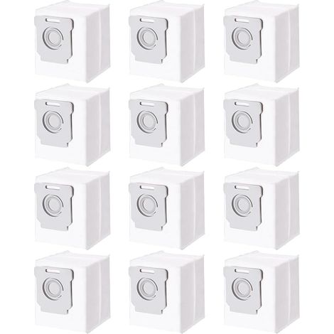 12er-Pack Staubsaugerbeutel für iRobot Roomba i7 i7+ i3 i3+ i4 i4+ i6 i6+ j7 j7+ i8 i8+ S9 S9+ E5 E6 E7, Staubbeutel-Zubehör (1/5)