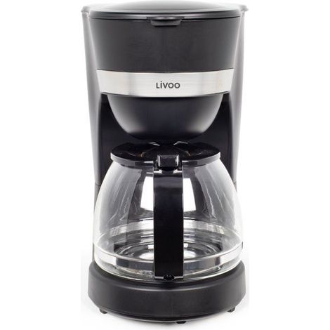 Caffettiera elettrica - LIVOO - DOD200N - 750 W - 1,25 L - 10 a 12 tazze - Nero
