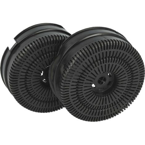 vhbw 2x Filtres à charbon actif compatible avec Elica ELITE 14 STD BL/A/60, ELITE 14 PLUS IX/A/60, ELITE 14 STD BL/A/50 hotte aspirante