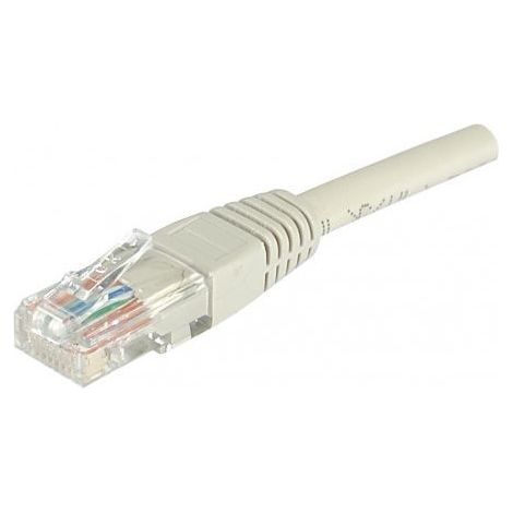 Câble RJ45 15m UTP CAT5e gris - Cordon patch RJ45 UTP CaT5e 15m gris