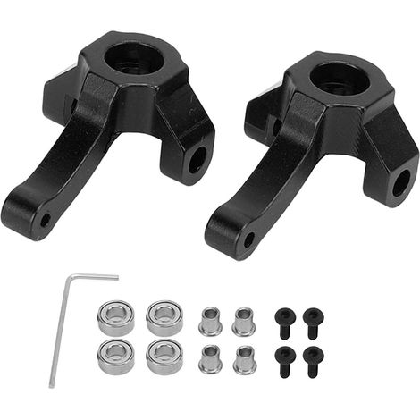 Barre de direction en alliage d'aluminium pour voiture RC 1/24, compatible HBX 2098B, véhicule tout-terrain noir (1/5)