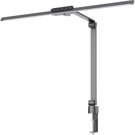 HANSA LAMPE ÉCRAN LED ANTHRACITE 5 TEMPÉRATURES DE COULEUR SÉLECTIONNABLES 2700-6000 KELVIN, INTENSITÉ VARIABLE, CAPTEUR DE LUMI