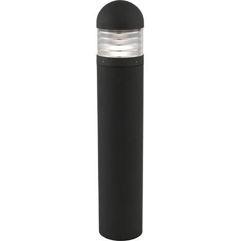 Searchlight Bronx - Paletto luminoso da esterno 1 luce Nero con Diffusore in Policarbonato IP65, E27 (1/5)
