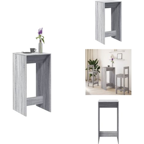 The Living Store Bartisch Grau Sonoma 51x50x103,5 cm Holzwerkstoff - Holzwerkstoff (1/5)