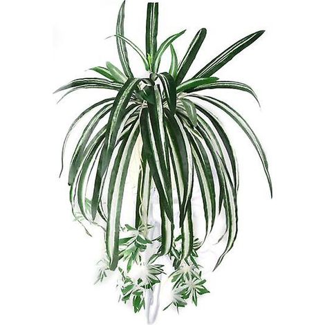Chlorophytum Comosum, plante araignée artificielle en soie pour la maison et le jardin. (1/5)