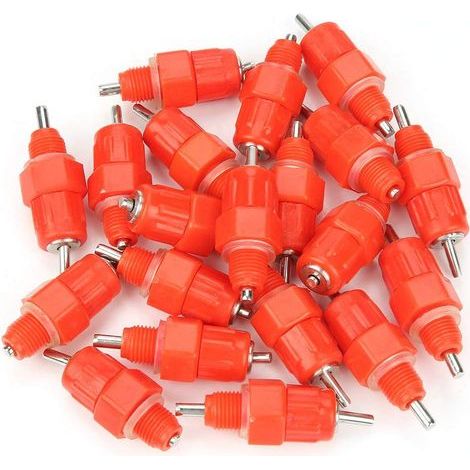 20 abreuvoirs automatiques à tétine pour poules, volailles, poulets, canards. (1/5)